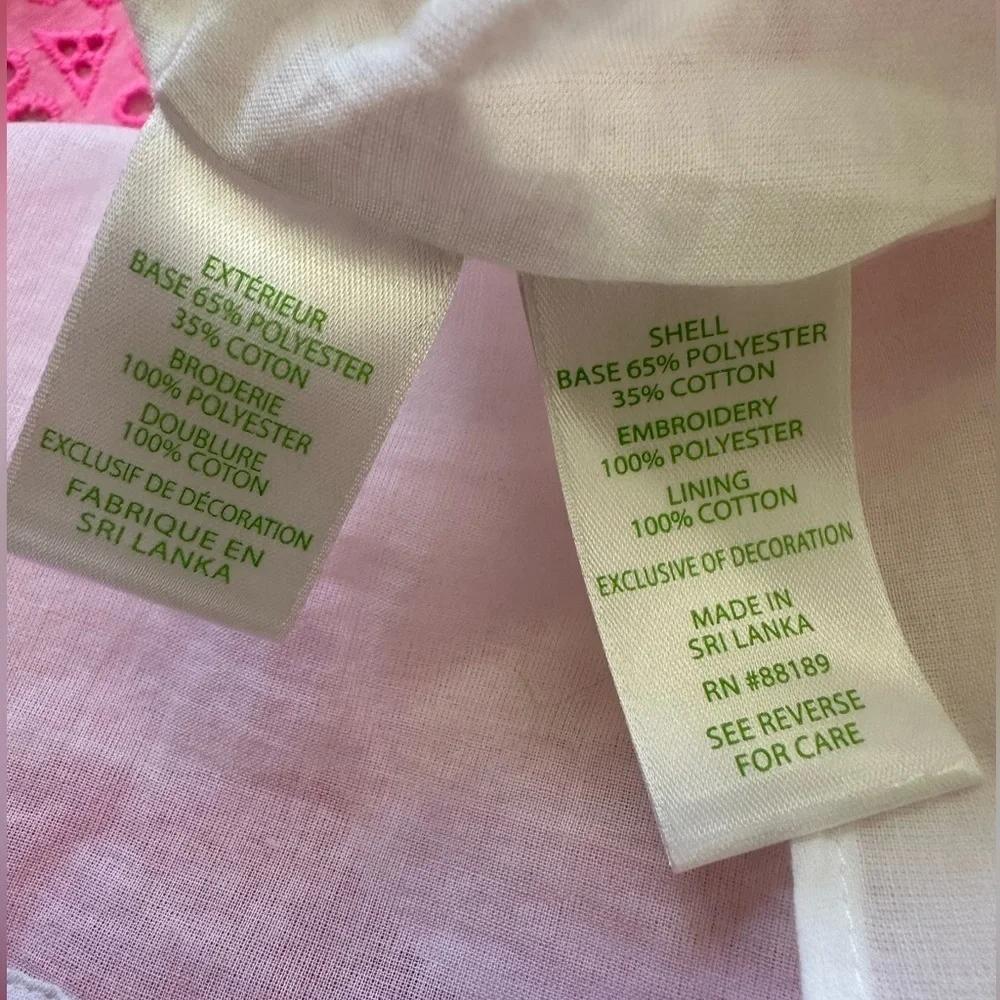 LILLY PULITZER Small Astara in Prosecco Pink Neon Geo Eyelet dress - Picture 16 of 16